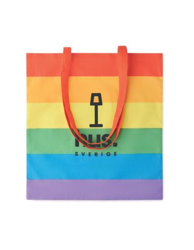 Bolsa de tela Melbourne algodón 200g/m2 arcoiris PERSONALIZABLE