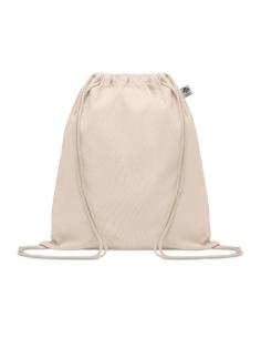 Bolsa de tela Katowice algodón orgánico con cuerdas 140g/m2 natur PERSONALIZABLE