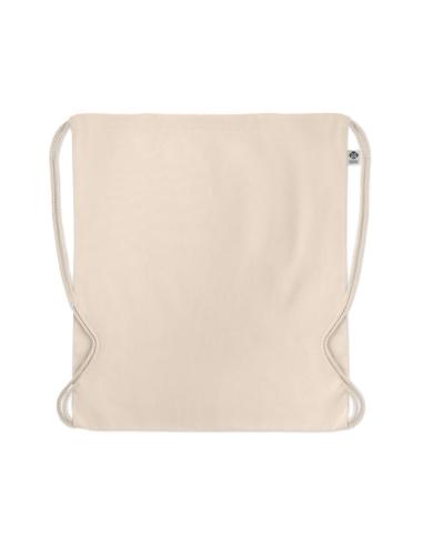 Bolsa de tela Katowice algodón orgánico con cuerdas 140g/m2 natur PERSONALIZABLE