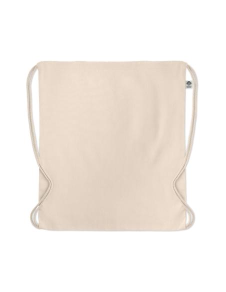 Bolsa de tela Katowice algodón orgánico con cuerdas 140g/m2 natur PERSONALIZABLE