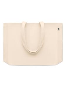 Bolsa de canvas reciclado con fuelle Dubbo 280g/m2 natur PERSONALIZABLE 2