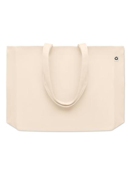 Bolsa de canvas reciclado con fuelle Dubbo 280g/m2 natur PERSONALIZABLE