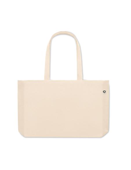Bolsa de canvas reciclado con fuelle Dubbo 280g/m2 natur PERSONALIZABLE