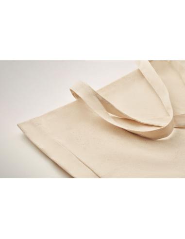 Bolsa de canvas reciclado con fuelle Dubbo 280g/m2 natur PERSONALIZABLE