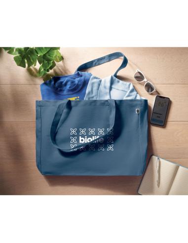 Bolsa de canvas reciclado Kutina con fuelle 280g/m2 colores PERSONALIZABLE
