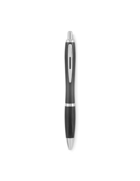 Bolígrafo reutilizable automático de RPET Ingolstadt con pulsador y clip metálicos PERSONALIZABLE