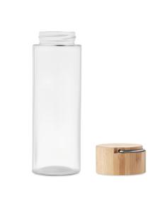 Botella de cristal Luxor con tapa de bambú sin BPA 500ml PERSONALIZABLE 2