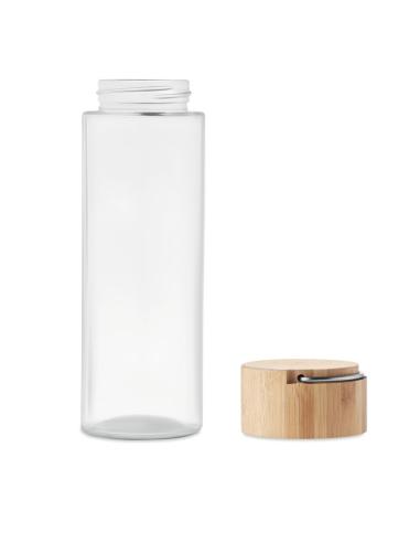 Botella de cristal Luxor con tapa de bambú sin BPA 500ml PERSONALIZABLE