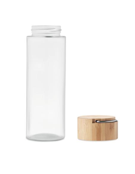 Botella de cristal Luxor con tapa de bambú sin BPA 500ml PERSONALIZABLE