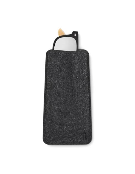 Funda para gafas de fieltro de RPET Skopje PERSONALIZABLE