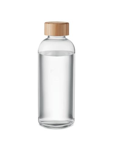 Botella de cristal con tapa de bambú Coslada sin BPA 650ml PERSONALIZABLE