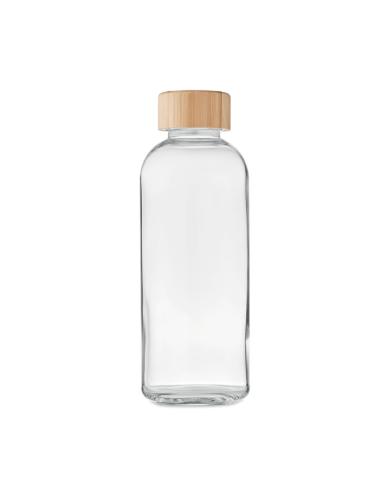 Botella de cristal con tapa de bambú Coslada sin BPA 650ml PERSONALIZABLE