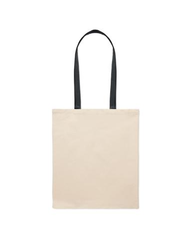 Bolsa Parla de algodón 140g/m2 asas de colores PERSONALIZABLE