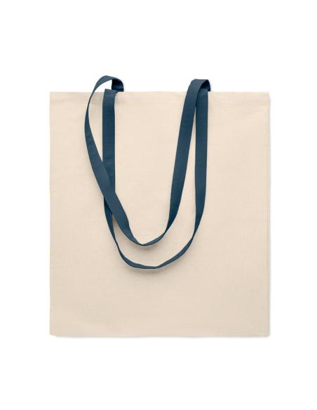 Bolsa Parla de algodón 140g/m2 asas de colores PERSONALIZABLE