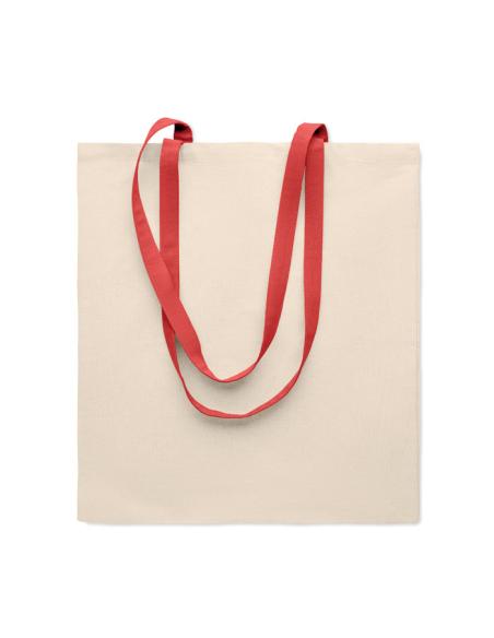 Bolsa Parla de algodón 140g/m2 asas de colores PERSONALIZABLE