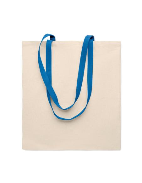 Bolsa Parla de algodón 140g/m2 asas de colores PERSONALIZABLE
