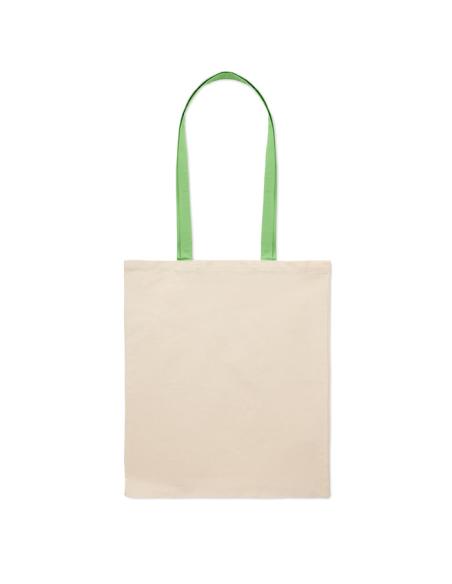 Bolsa Parla de algodón 140g/m2 asas de colores PERSONALIZABLE