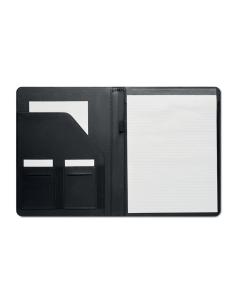 Carpeta porta documentos A4 jaspeado de RPET Utrecht con bloc de notas y bolsillos PERSONALIZABLE 2