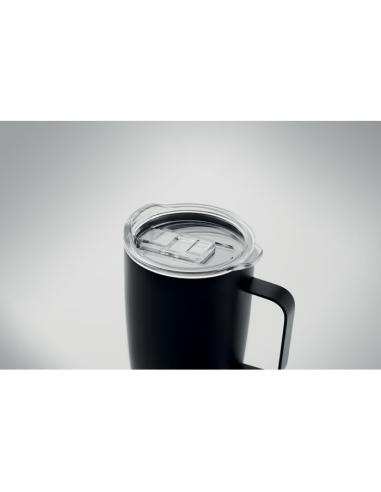 Taza de acero inoxidable Hobart con base de corcho 300ml PERSONALIZABLE