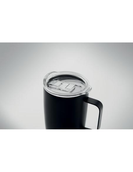 Taza de acero inoxidable Hobart con base de corcho 300ml PERSONALIZABLE