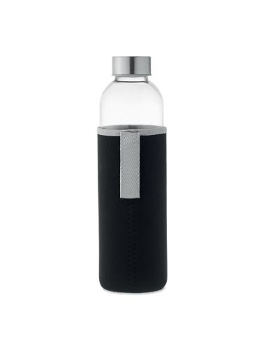 Botella de cristal con tapa de acero inox Sapporo sin BPA y funda de neopreno 750ml PERSONALIZABLE