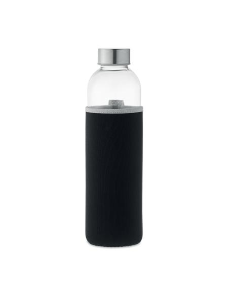 Botella de cristal con tapa de acero inox Sapporo sin BPA y funda de neopreno 750ml PERSONALIZABLE
