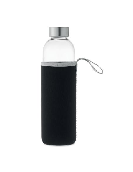 Botella de cristal con tapa de acero inox Sapporo sin BPA y funda de neopreno 750ml PERSONALIZABLE
