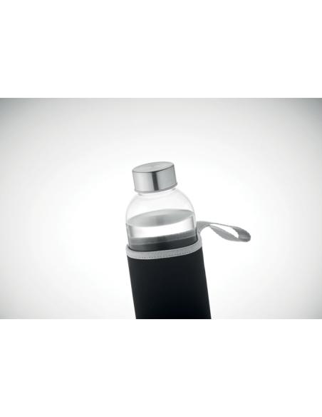 Botella de cristal con tapa de acero inox Sapporo sin BPA y funda de neopreno 750ml PERSONALIZABLE