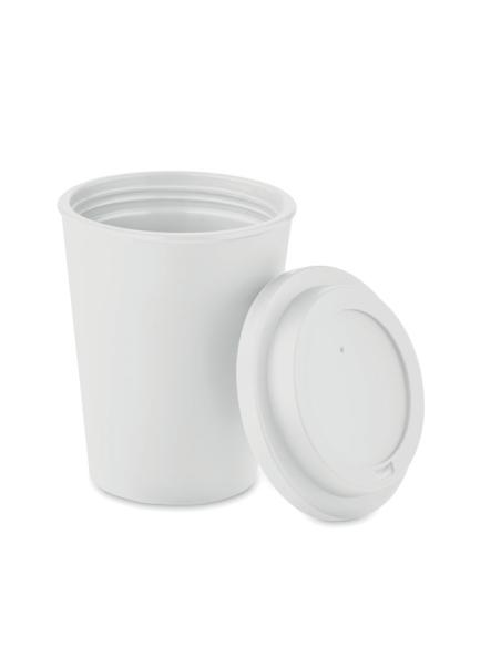 Vaso térmico de PP Offenbach doble capa sin BPA 300ml con boquilla PERSONALIZABLE