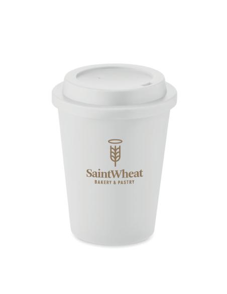 Vaso térmico de PP Offenbach doble capa sin BPA 300ml con boquilla PERSONALIZABLE