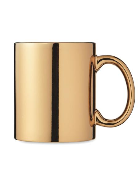 Taza cerámica Rijeka acabado metalizado 300ml PERSONALIZABLE