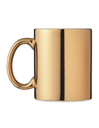 Taza cerámica Rijeka acabado metalizado 300ml PERSONALIZABLE