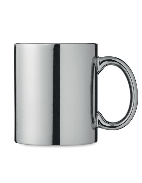 Taza cerámica Rijeka acabado metalizado 300ml PERSONALIZABLE