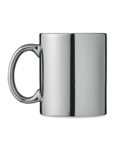 Taza cerámica Rijeka acabado metalizado 300ml PERSONALIZABLE