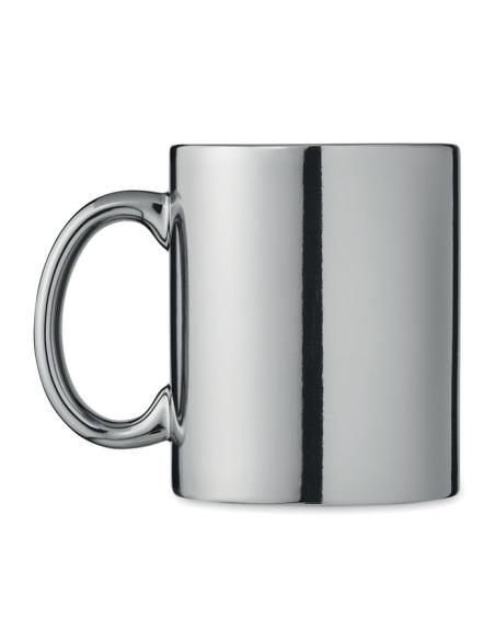 Taza cerámica Rijeka acabado metalizado 300ml PERSONALIZABLE