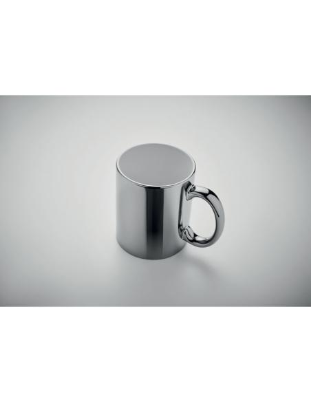 Taza cerámica Rijeka acabado metalizado 300ml PERSONALIZABLE