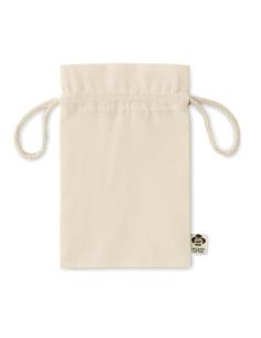 Bolsa de tela Kanpur algodón orgánico para regalo pequeña 105g/m2 natur PERSONALIZABLE 2