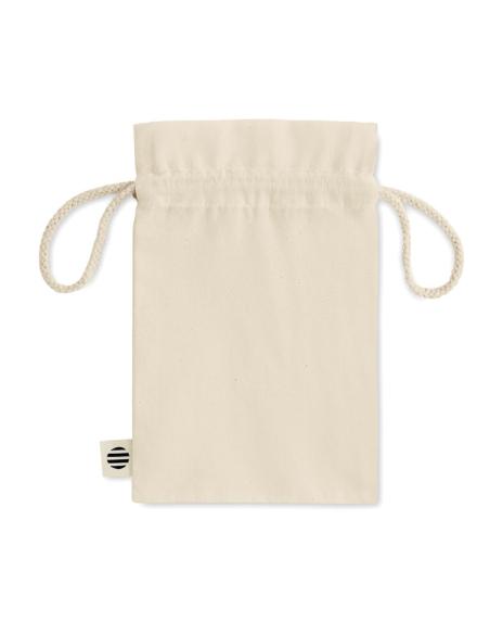 Bolsa de tela Kanpur algodón orgánico para regalo pequeña 105g/m2 natur PERSONALIZABLE