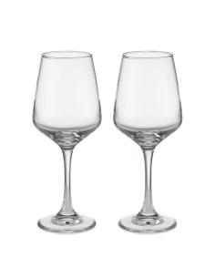 Juego de 2 copas de vino de cristal Monaco 400ml PERSONALIZABLE
