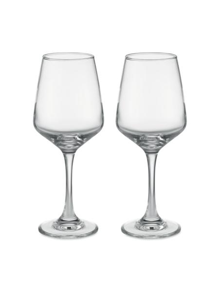 Juego de 2 copas de vino de cristal Monaco 400ml PERSONALIZABLE