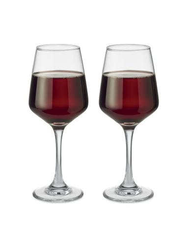 Juego de 2 copas de vino de cristal Monaco 400ml PERSONALIZABLE