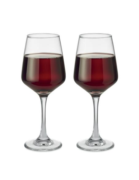 Juego de 2 copas de vino de cristal Monaco 400ml PERSONALIZABLE