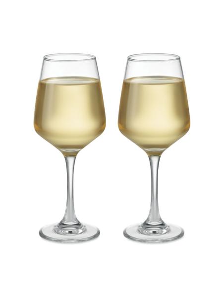 Juego de 2 copas de vino de cristal Monaco 400ml PERSONALIZABLE