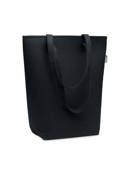 Bolsa de fieltro obtenido de botellas recicladas Rishon con asas largas PERSONALIZABLE