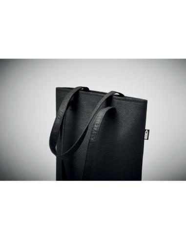 Bolsa de fieltro obtenido de botellas recicladas Rishon con asas largas PERSONALIZABLE