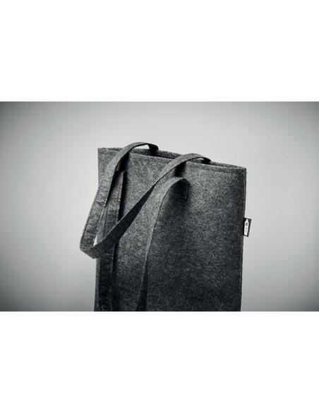 Bolsa de fieltro obtenido de botellas recicladas Rishon con asas largas PERSONALIZABLE