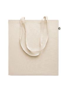 Bolsa de tela San Fernando algodón reciclado 140g/m2 natur asas largas PERSONALIZABLE