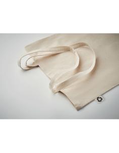 Bolsa de tela San Fernando algodón reciclado 140g/m2 natur asas largas PERSONALIZABLE 2