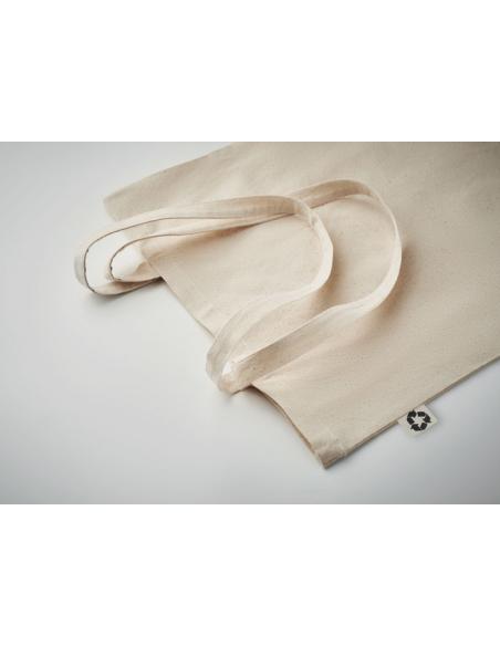 Bolsa de tela San Fernando algodón reciclado 140g/m2 natur asas largas PERSONALIZABLE