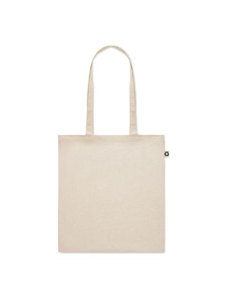 Bolsa de tela San Fernando algodón reciclado 140g/m2 natur asas largas PERSONALIZABLE